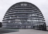 Begehbare Reichstagskuppel auf der Dachterrasse